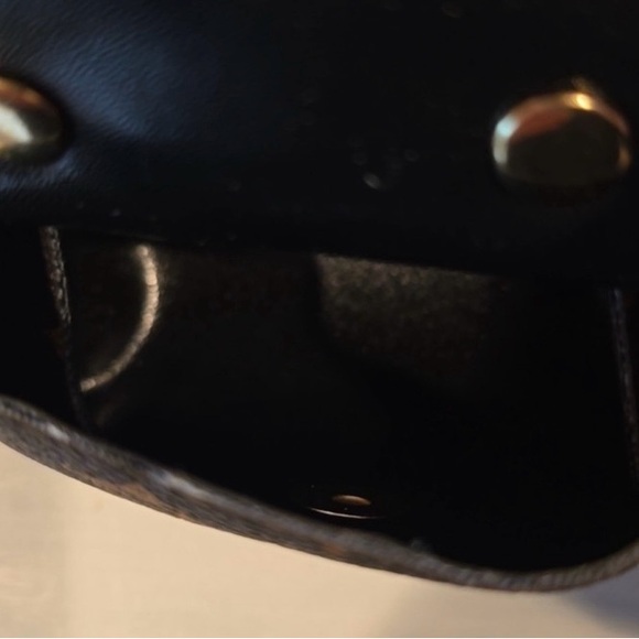 Elegant Brown Patterned Keychain Pouch - Picture 4 of 4